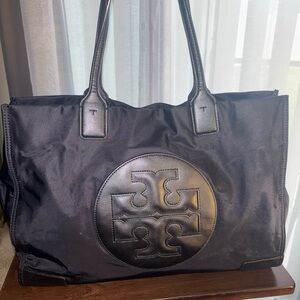 Tory Burch Black Nylon Tote
